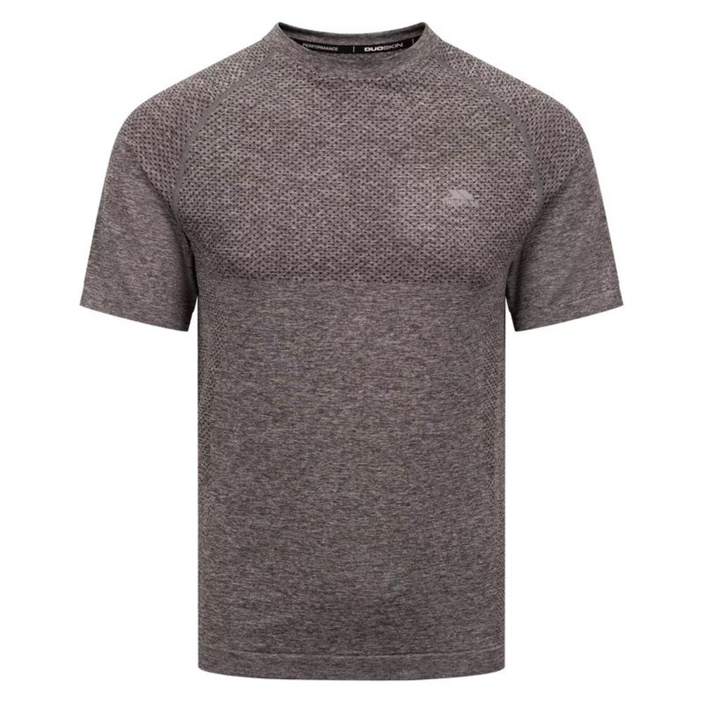 Trespass Mens Troye Seamless Active Top / Storm Grey Marl